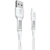 Baseus USB Cable to USB-C Tough 1m White (CATZY-B02) - зображення 1