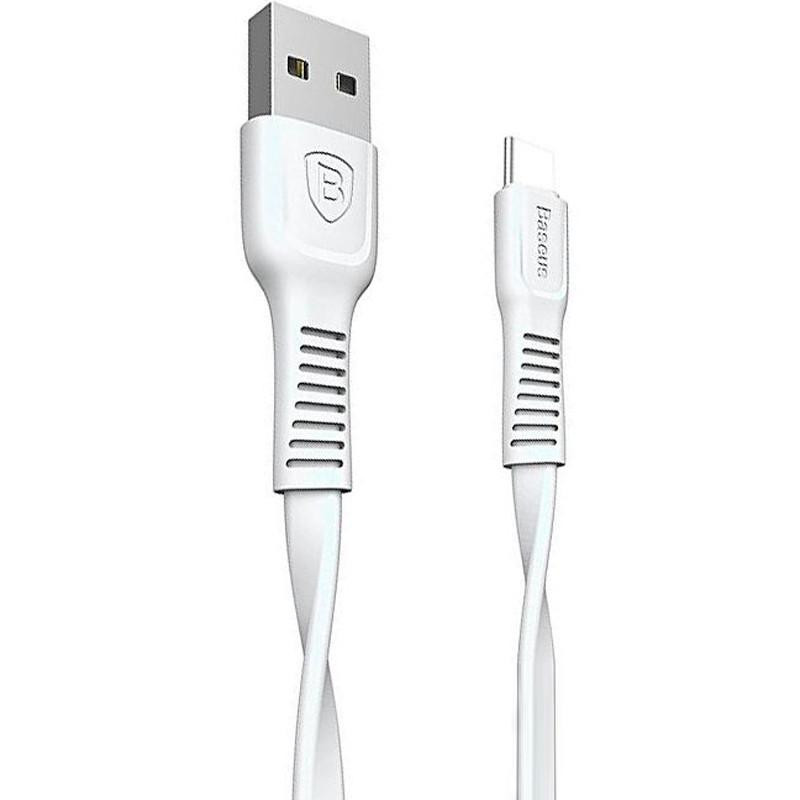 Baseus USB Cable to USB-C Tough 1m White (CATZY-B02) - зображення 1