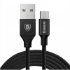 Baseus Yiven Cable USB For MicroUSB 2.1A 1M Black (CAMYW-A01) - зображення 1