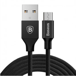   Baseus Yiven Cable USB For MicroUSB 2.1A 1M Black (CAMYW-A01)