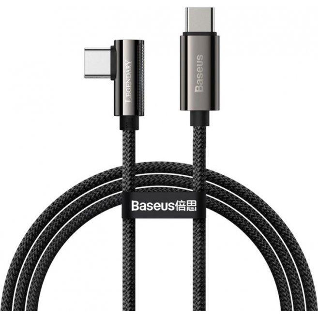 Baseus USB Type-C to Type-C Legend Series 100W 2m Black (CATCS-A01) - зображення 1