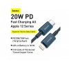 Baseus Superior Series Fast Charging Data Cable Type-C to Lightning PD 20W 2m Blue (CATLYS-C03) - зображення 4