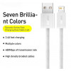 Baseus Dynamic Series Fast Charging Data Cable USB to Lightning 2m White (CALD000502) - зображення 3