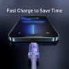 Baseus Crystal Shine Series Fast Charging Data Cable USB to Lightning 1.2m Purple (CAJY000005) - зображення 4