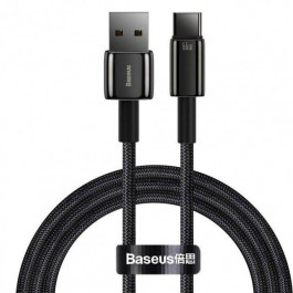Baseus Tungsten Gold USB to Type-C 1m Black (CATWJ-B01)