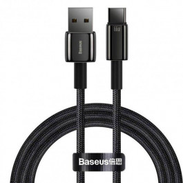   Baseus Tungsten Gold USB to Type-C 1m Black (CATWJ-B01)