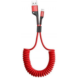 Baseus Fish eye Spring Data Cable 2A 1м Red (CALSR-09)
