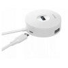 Baseus Round box HUB adapter Type-C to USB 3.0 / USB 2.0 White (CAHUB-G02) - зображення 3