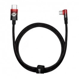 Baseus MVP 2 Elbow-shaped Fast Charging Data Cable Type-C to Type-C 100W 1m Black/Red (CAVP000620)