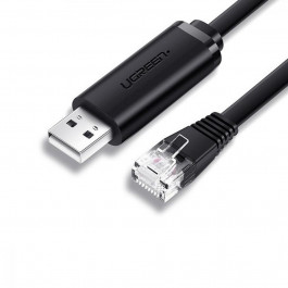 UGREEN CM204 USB-A to RJ-45 1.5m Black (50773)
