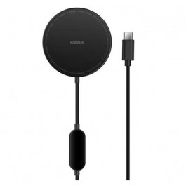 Baseus Simple Mini2 Magnetic Wireless Charger 15W For iP 12/13 Black (CCJJ010001)