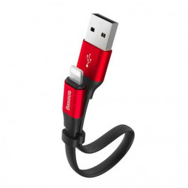 Baseus USB Cable to Lightning Nimble 0.23m Black/Red (CALMBJ-B91)