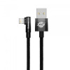 Baseus MVP 2 Elbow-shaped Fast Charging Data Cable USB to Lightning 2.4A 1m Black (CAVP000001) - зображення 2