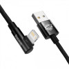 Baseus MVP 2 Elbow-shaped Fast Charging Data Cable USB to Lightning 2.4A 1m Black (CAVP000001) - зображення 3