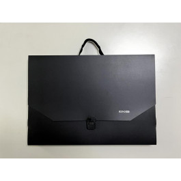 ECONOMIX Папка - портфель  пластиковий A3 на застібці 1 відділення, чорний (E31616)