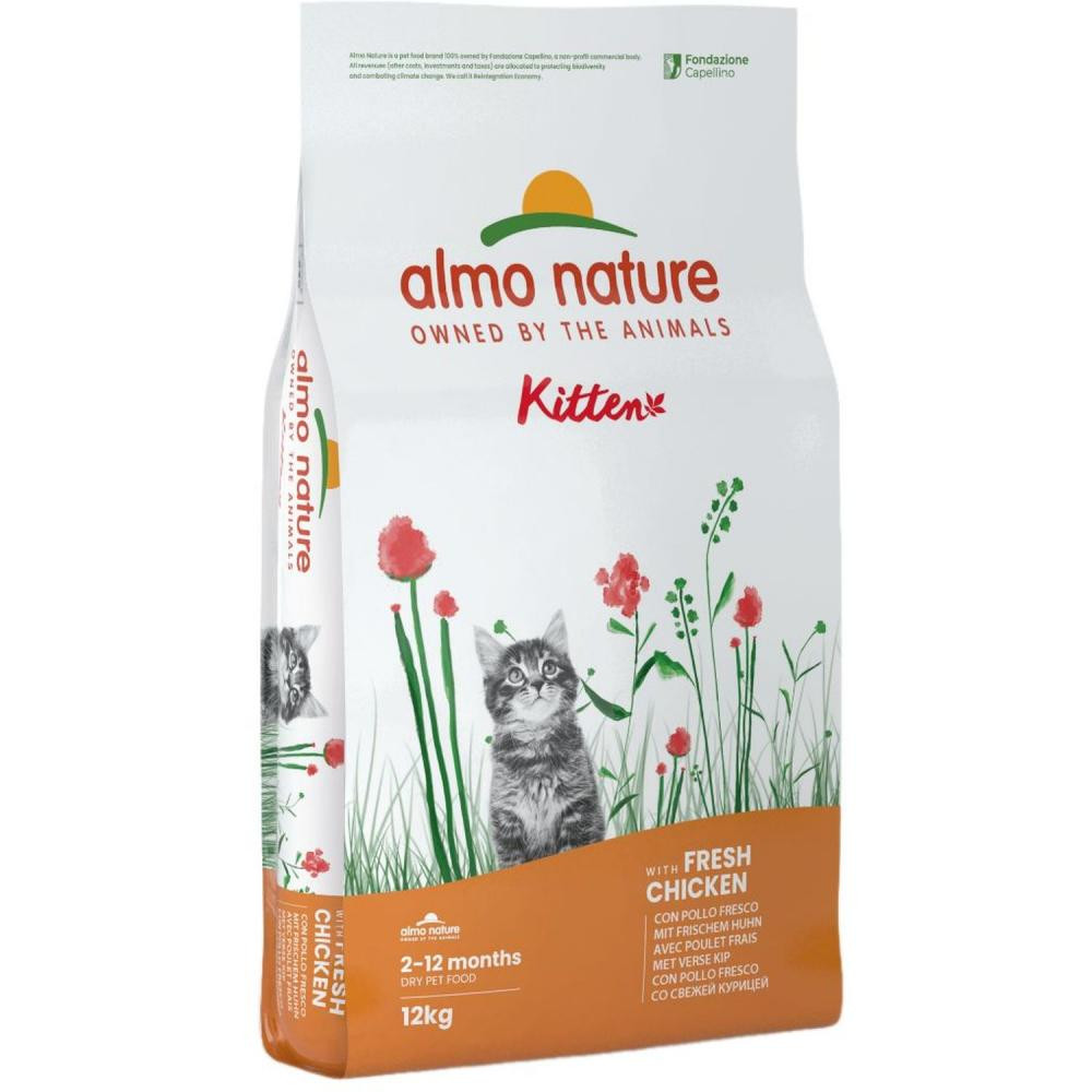 Almo Nature Holistic Kitten Fresh Meat Chicken 12 кг (8001154122152) - зображення 1