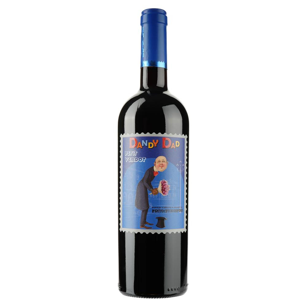 Happy Family Вино червоне сухе  Dandy Dad Petit Verdot, 750 мл (8436557386144) - зображення 1