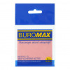 BuroMax Набір прозорих стікерів для нотаток із клейким шаром пластикові  75x75 мм 50 аркушів x 12 упаковок Б - зображення 1