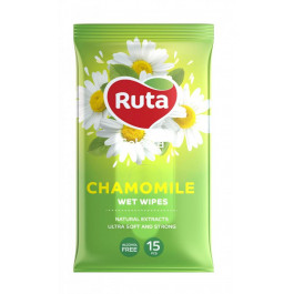 Ruta Салфетки влажные " Selecta" Chamomile 15 шт, c экстрактом ромашки (rt.92410)