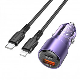 Borofone BZ20A 83W PD65W/QC3.0 Smart + USB-C-Lightning Violet (BZ20ACLTP)