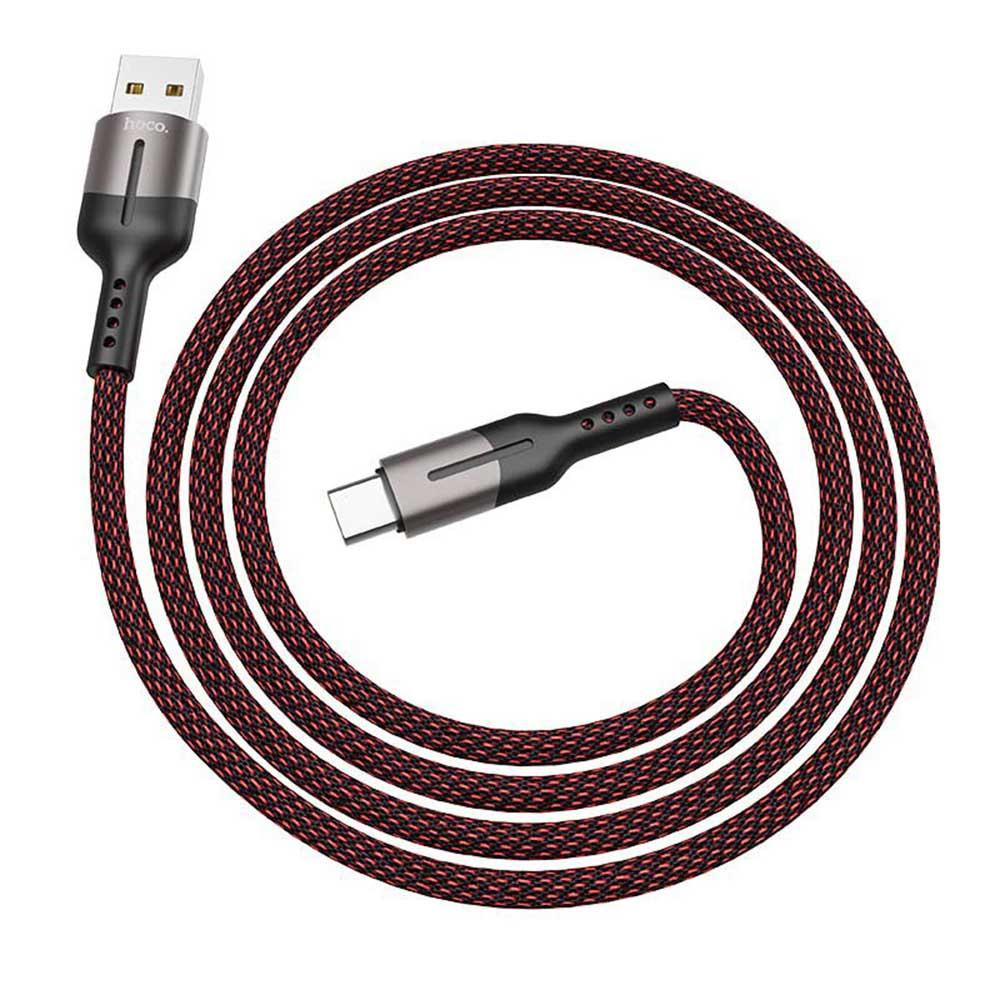 Hoco U68 Gusto USB Type-A to USB Type-C 1.2m Black (6931474710604) - зображення 1