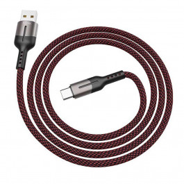 Hoco U68 Gusto USB Type-A to USB Type-C 1.2m Black (6931474710604)