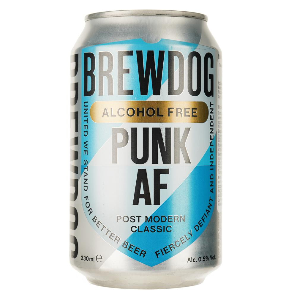 BrewDog Пиво Punk AF светлое безалкогольное ж/б 0,33л ( 5056025421387) - зображення 1