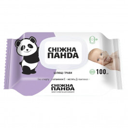 Сніжна Панда Дитячі вологі серветки  для немовлят Цілющі трави, 100 шт. (4820183970459)