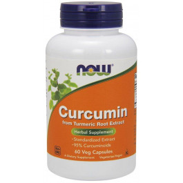 Now Куркума и куркумин, Turmeric Curcumin, , 60 вегетарианских капсул