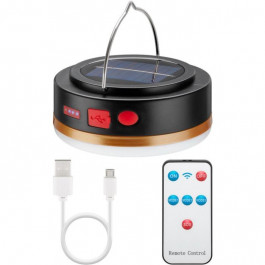 Goobay LED Solar Camping Lamp with IR Remote Control
