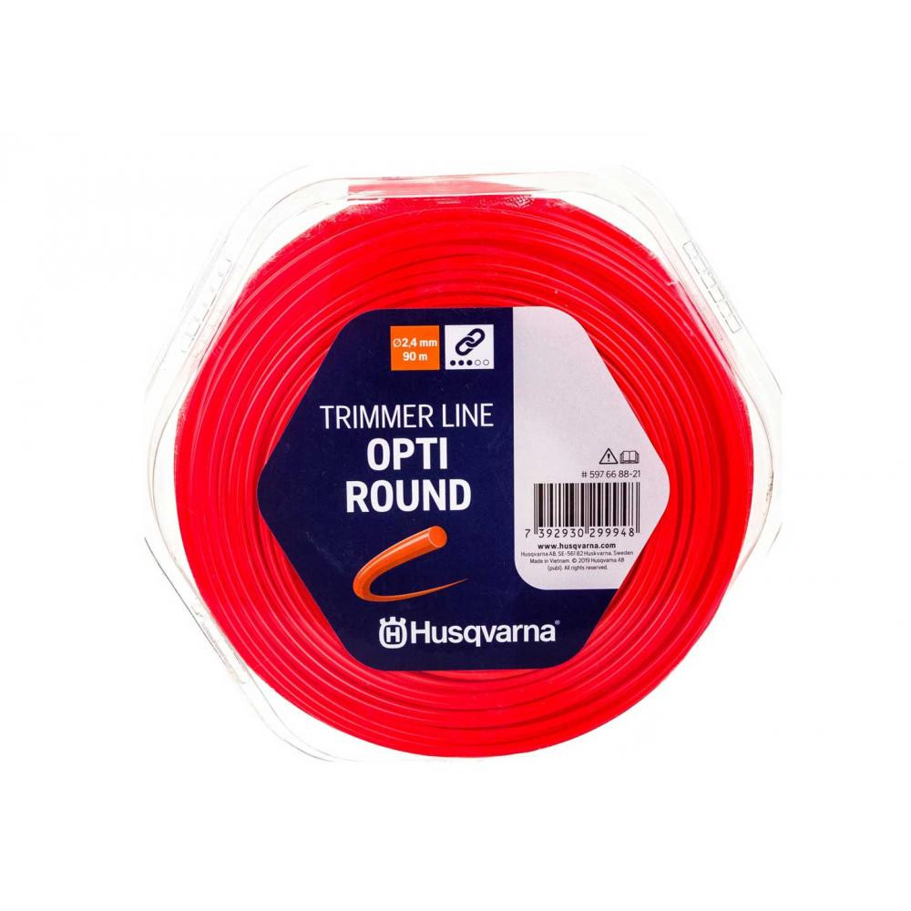 Husqvarna Леска для триммеров  Opti Round 2,4/90m Donut Orange (5976688-21) - зображення 1