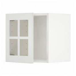 IKEA METOD Навісна шафа зі скляними дверцятами, білий/Stensund білий, 40x40 см (894.698.38)