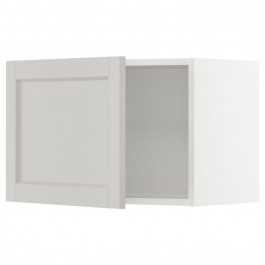 IKEA METOD Навісна шафа, білий/Lerhyttan світло-сірий, 60x40 см (094.633.50)