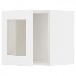 IKEA METOD Навісна шафа зі скляними дверцятами, білий Enkoping/біла імітація дерева, 40x40 см (694.734.69