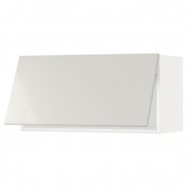 IKEA METOD Навісна шафа, білий/Ringhult світло-сірий, 80x40 см (993.918.77)