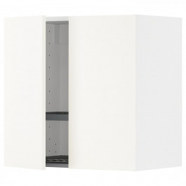 IKEA METOD Навісна шафа з сушаркою/2 дверцята, білий/Vallstena білий, 60x60 см (895.072.94)
