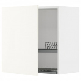 IKEA METOD Навісна шафа з сушаркою для посуду, білий/Вальстена білий, 60x60 см (895.072.89)