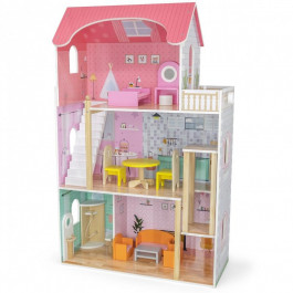 Viga Toys Дерев'яний будиночок для ляльок з меблями (44570)