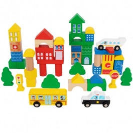 Tooky Toy Набір кубиків City Building Blocks 50 штук (TH451)