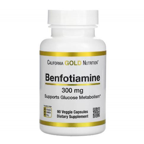 California Gold Nutrition Benfotiamine 300 mg 90 VCaps - зображення 1