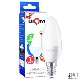 Biom LED BT-570 C37 6W E14 4500К матовая