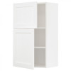 IKEA METOD Навісна шафа з полицями/2 дверцятами, Enkoping білий/білий ефект дерева, 60x100 см (894.734.68 - зображення 1