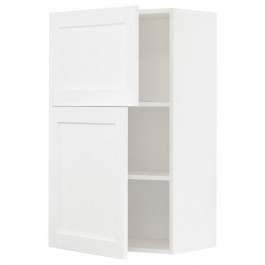 IKEA METOD Навісна шафа з полицями/2 дверцятами, Enkoping білий/білий ефект дерева, 60x100 см (894.734.68