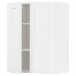 IKEA METOD Навісна шафа з полицями/2 дверцятами, Enkoping білий/білий ефект дерева, 60x80 см (294.734.85)