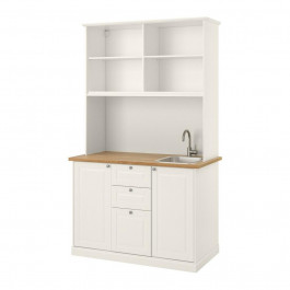 IKEA ONNERUP Міні кухня, кремовий, 130х64х219 см (394.783.50)