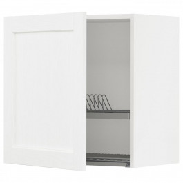 IKEA METOD Навісна шафа з сушаркою для посуду, Enkoping білий/білий ефект дерева, 60x60 см (994.734.96)