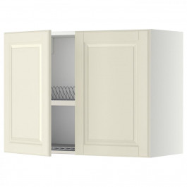 IKEA METOD Навісна шафа з сушаркою/2 дверцята, білий/Bodbyn крем, 80x60 см (694.602.35)