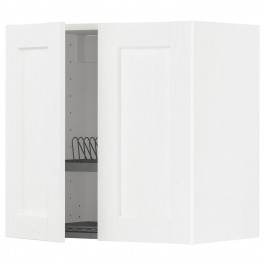 IKEA METOD Навісна шафа з сушаркою/2 дверцятами, Enkoping білий/білий ефект дерева, 60x60 см (594.734.98)