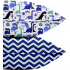 COSAS Набір наволочок  Set Pillow Dino Blue ZigZag Blue 50х70 2 шт. (4822052023679) - зображення 1