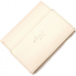   Karya Компактний жіночий гаманець із натуральної шкіри молочного кольору на магнітах  (2421189)